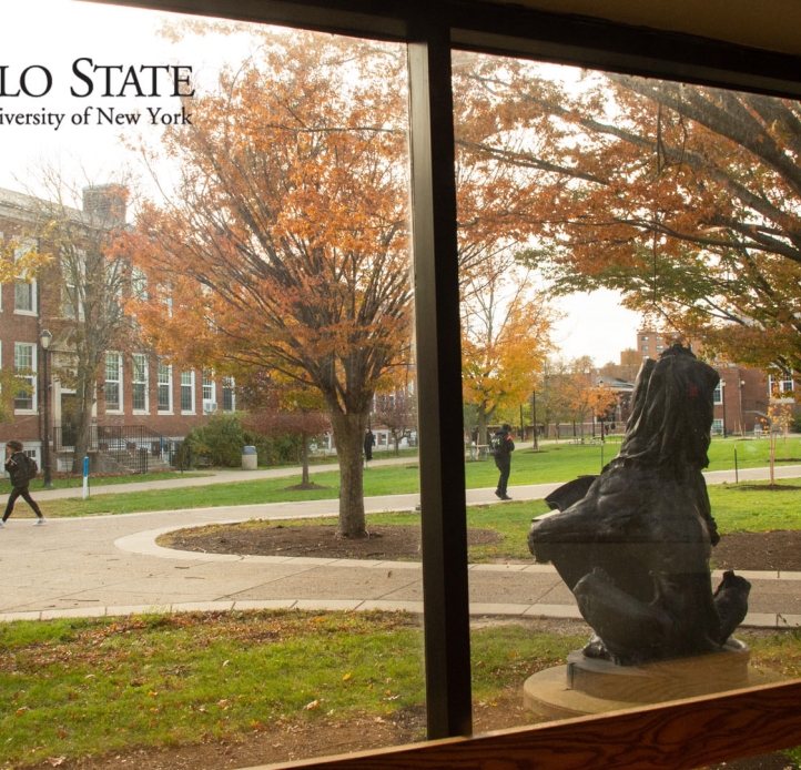 Fall campus scenic at SUNY Buffalo State College.